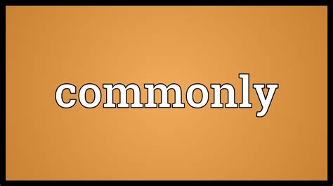 commingly meaning.